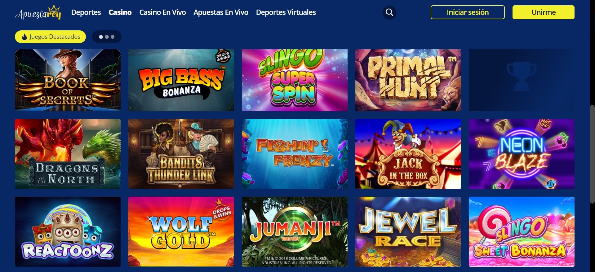 Juegos de casino Apuesta Rey perú