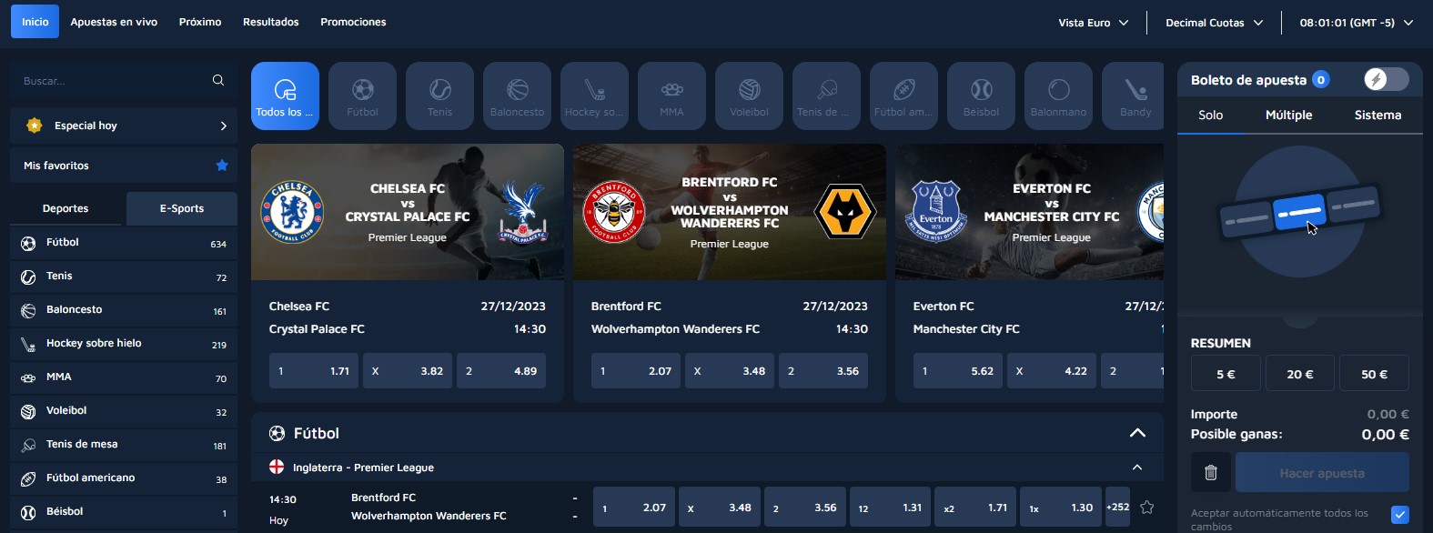 Apuestas deportivas en CryptoBetSports