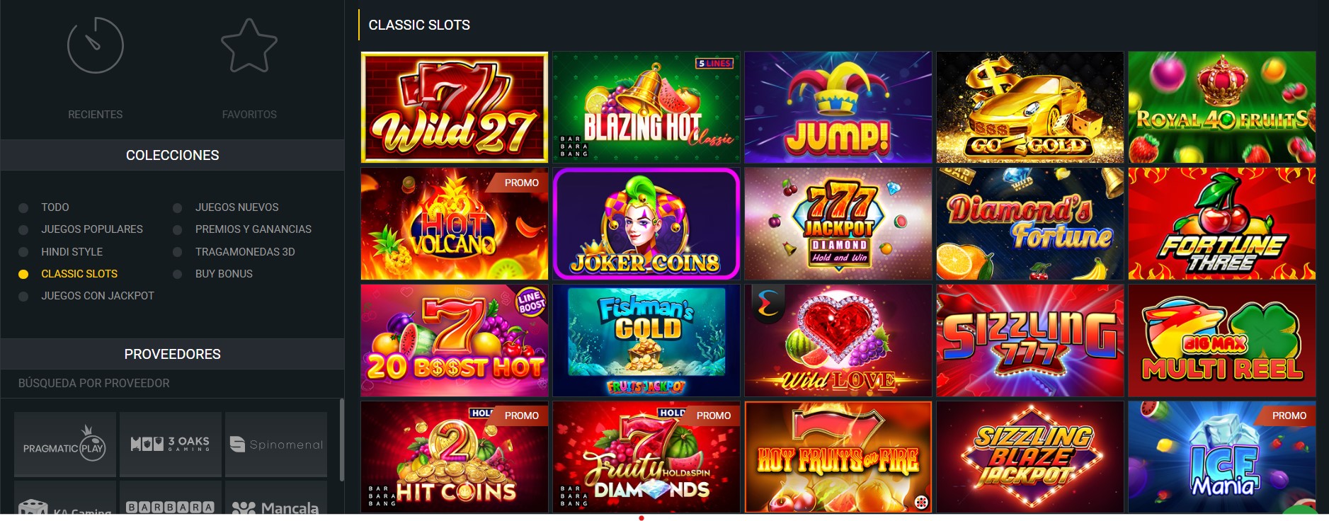 Tragamonedas Betwinner casino Perú